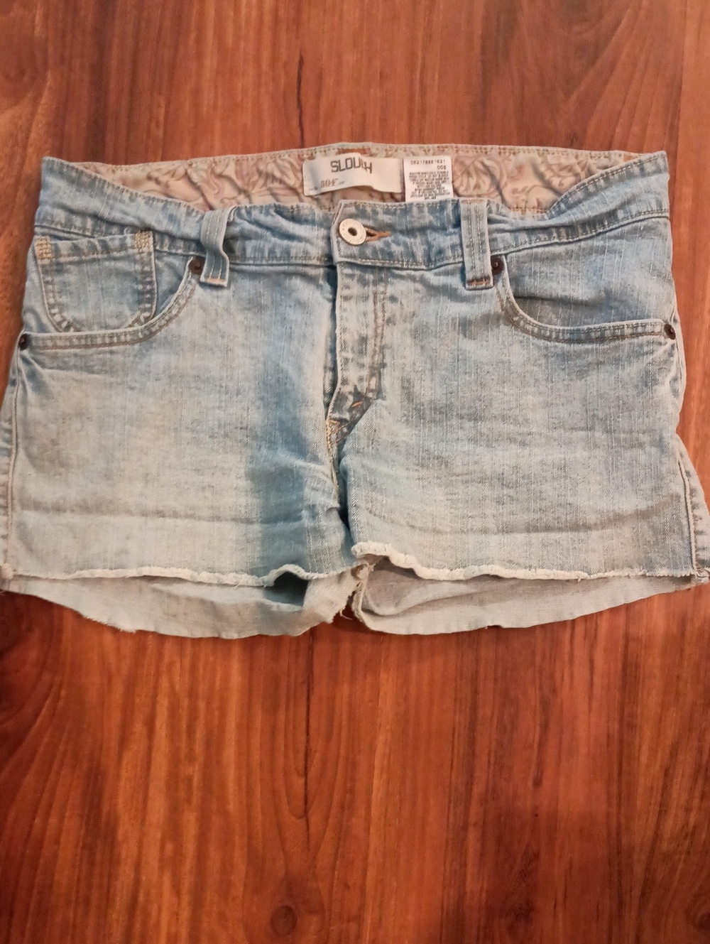 Levi's Light Blue Denim Slouch Shorts
